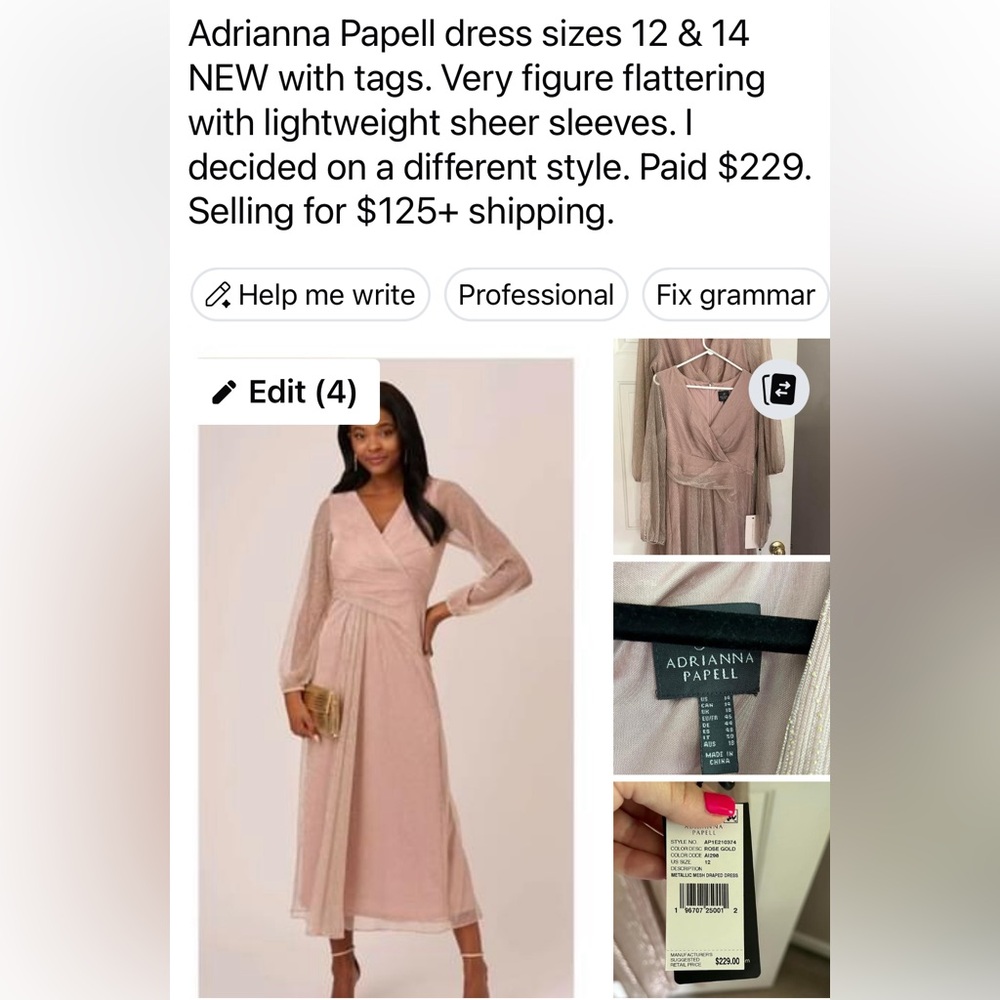 Dress sizes 12 and 14 NWT